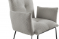 Preview: Stuhl in moderner Bouclé Optik