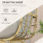 Preview: Garten Outdoor Rattan-Sofa