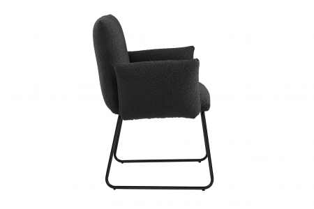 Stuhl in moderner Bouclé Optik
