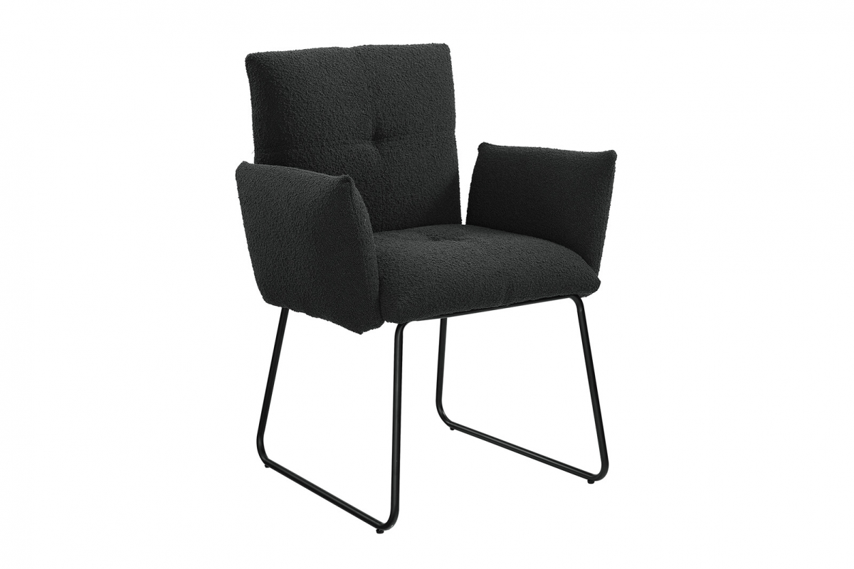 Stuhl in moderner Bouclé Optik