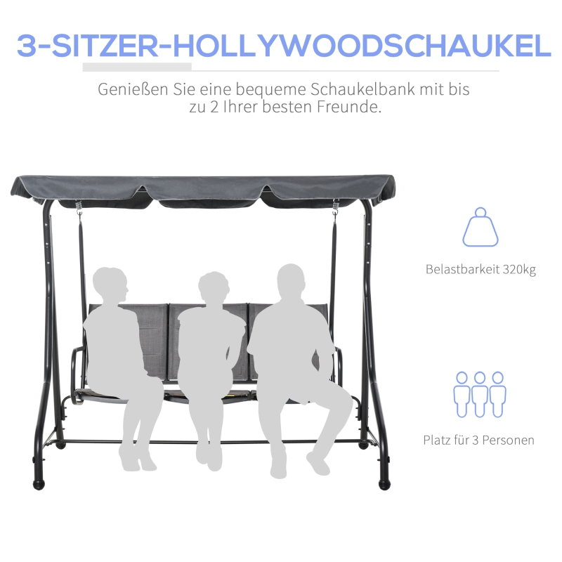 Hollywoodschaukel 3- Sitzer